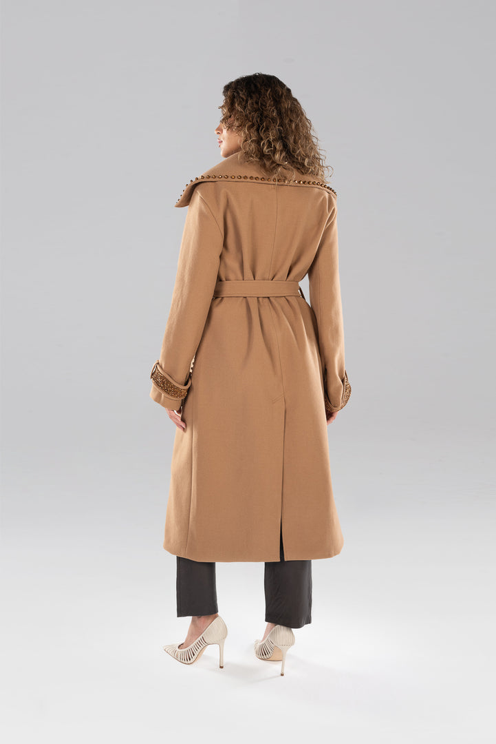 Moon Crystal Camel Coat