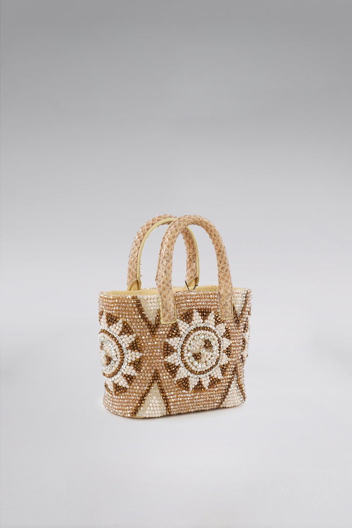 Small Arabia Snakeskin Pop Tote