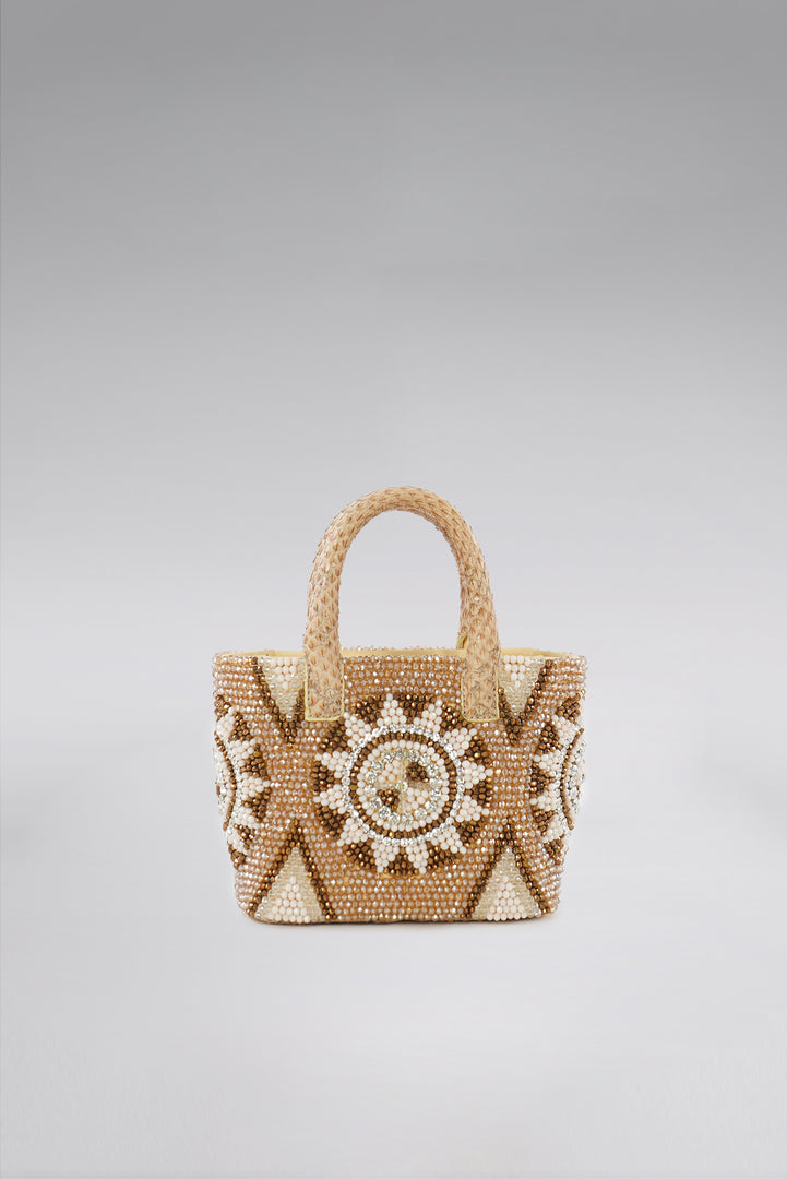 Small Arabia Snakeskin Pop Tote