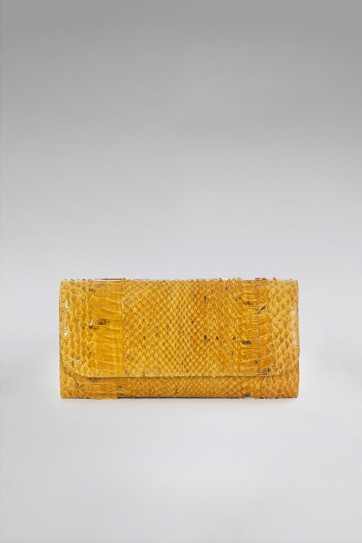 Lucy Snakeskin Clutch