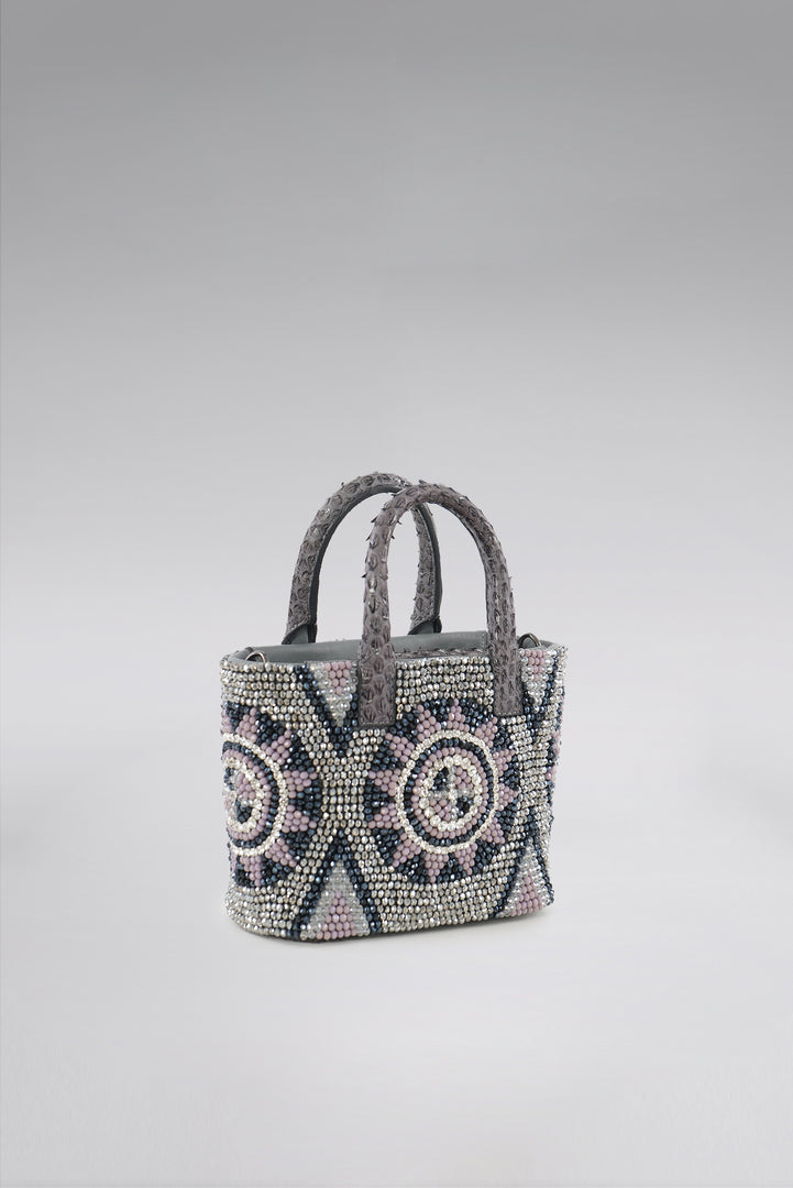 Small Arabia Snakeskin Pop Tote