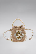 Load image into Gallery viewer, Mini Aztec Snakeskin Bucket Bag
