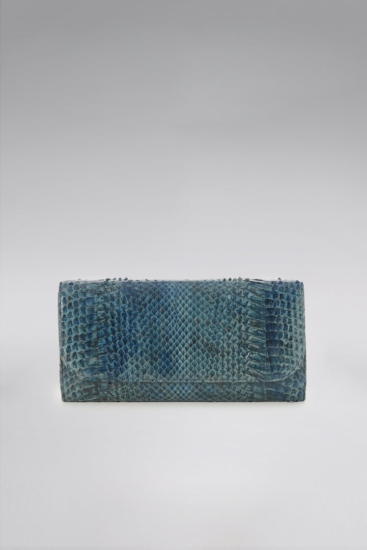 Lucy Snakeskin Clutch