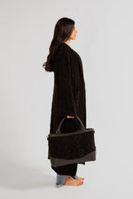 Load image into Gallery viewer, Large Willow Knit and Leather Shopper Tote
