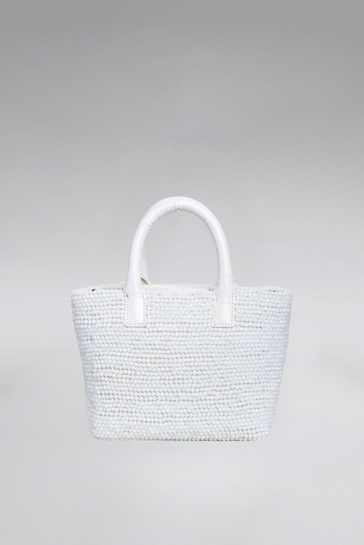 Small Matte Crystal Patent Pop Tote