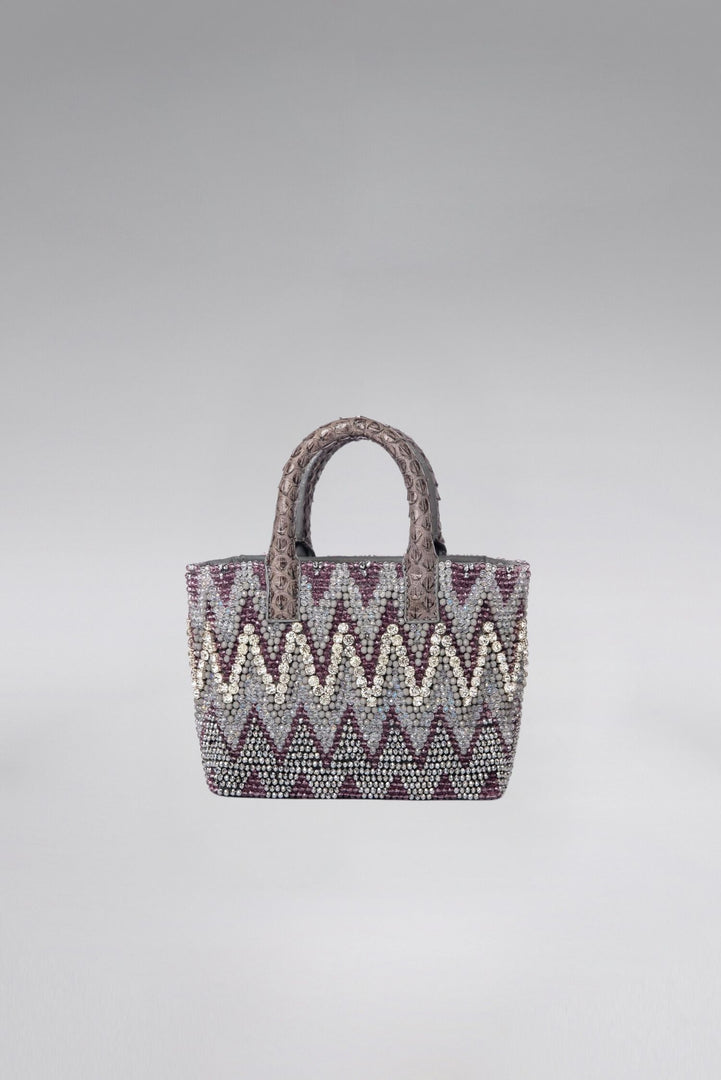 Small Ziggy Snakeskin Pop Tote