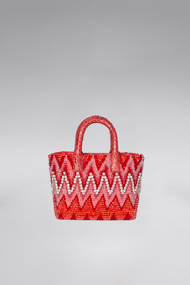 Small Ziggy Snakeskin Pop Tote