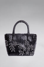 Load image into Gallery viewer, Medium Flower Power Snakeskin Pop Tote
